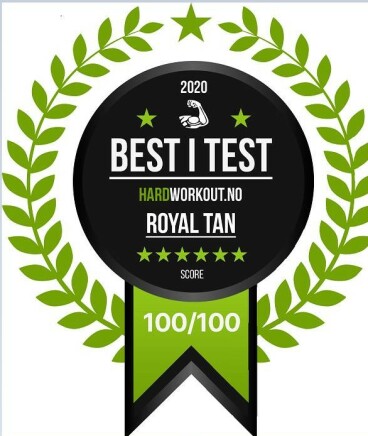 TESTVINNER: Royal Tan ble kåret som best i test i Hardworkout.no sin test av betakaroten. TESTVINNER: Royal Tan ble kåret som best i test i Hardworkout.no sin test av betakaroten.